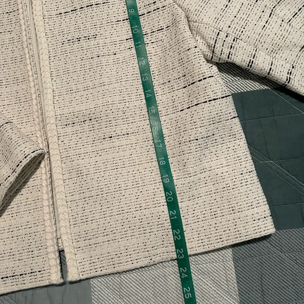 Ann Taylor Factory tweed cardigan jacket open front XXL NWT (partial) - Picture 7 of 9